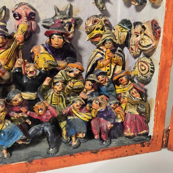 Vintage Retalbo Alter by Florentino Jimenez Peruvian Artist RARE Diorama - Picture 7 of 15